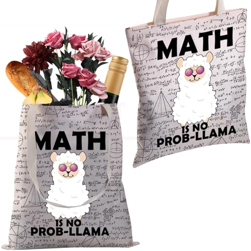 Bolsa Tote para Profesores de Matemáticas Llama Divertida miniatura 6