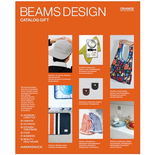 BEAMS DESIGN CATALOG GIFT ORANGE r[X fUC J^OMtg IW 3,000~R[X FhJRXX
