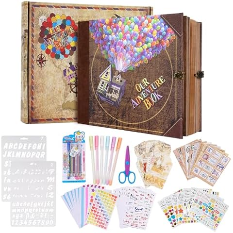COMBIUBIU Adventure Scrapbook with Supplies Cover