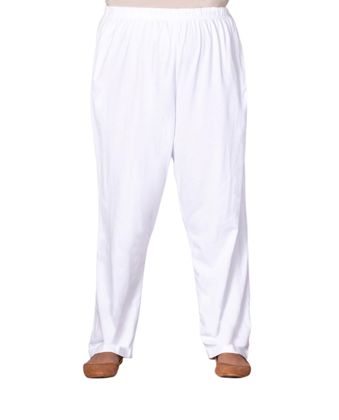 On the Plus Side Cotton Knit Relaxed Solid Pants