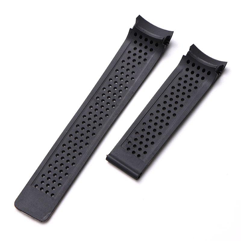 Bracelet montre en caoutchouc 22mm 24mm SAAWEE pour modèle Carrera