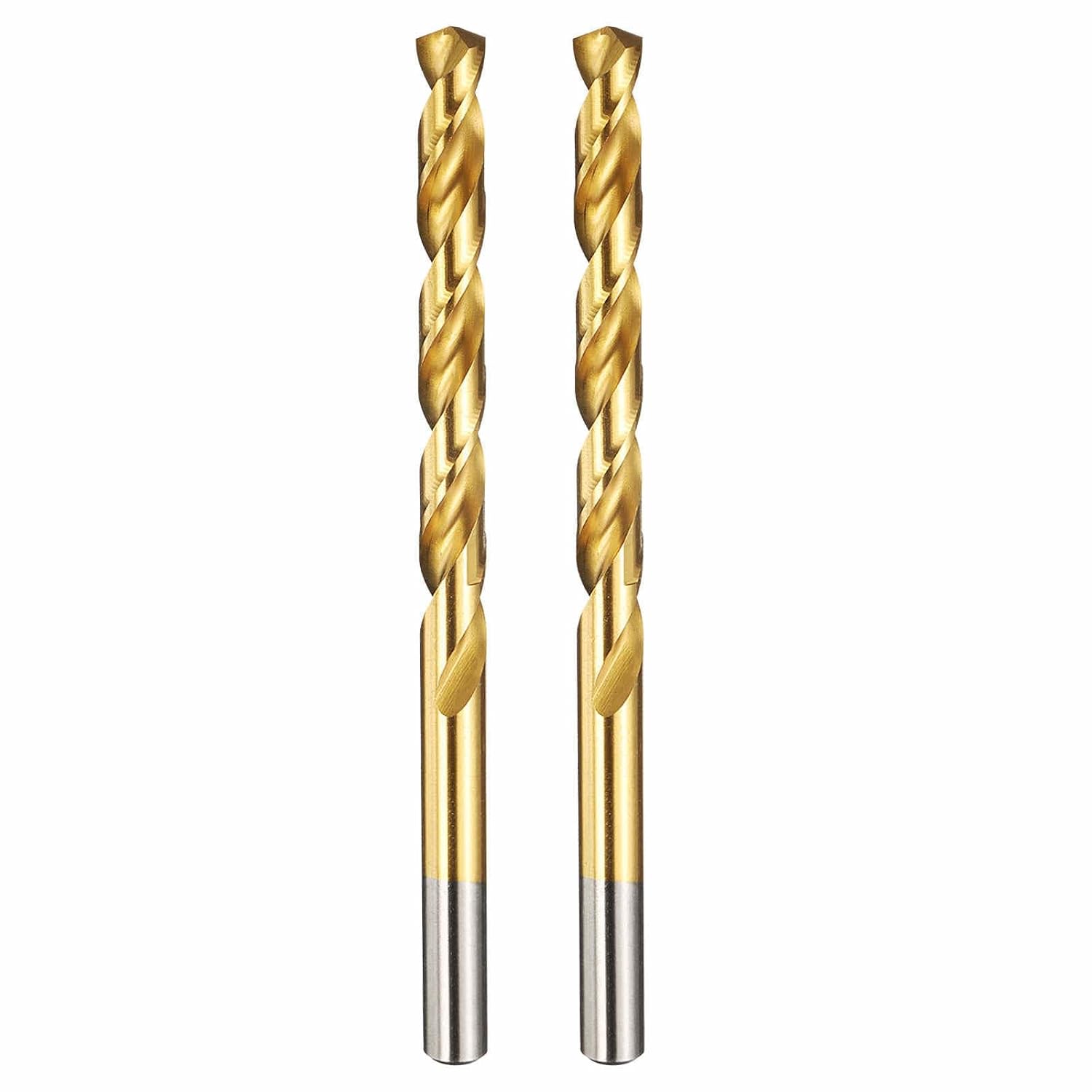 2pcs Drill Bit - [6.8mm Diameter] M2 High Speed Steel Twist Cutting Tool for Machining Hard Metal Woodworking Handicraft Use, 135° Cutting Angle TiN Coated