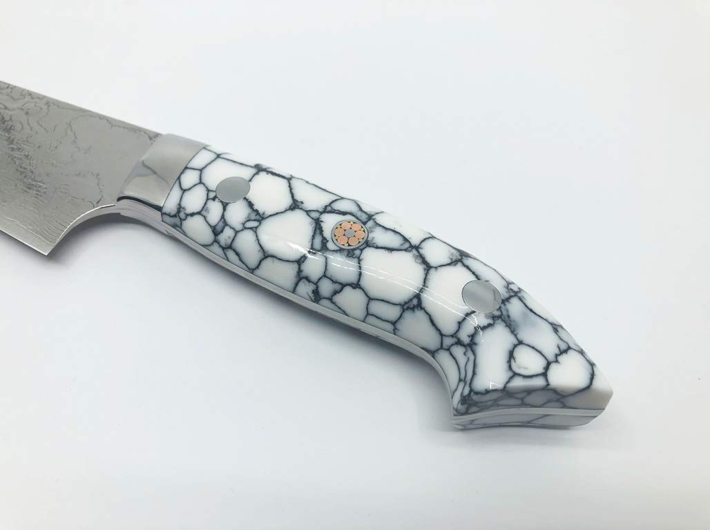 佐治武士 菜切包丁 170mm 白 R2 ダイヤ仕上げ ターコイズ 佐治武士 菜切包丁 170mm 白 R2 ダイヤ仕上げ ターコイズ