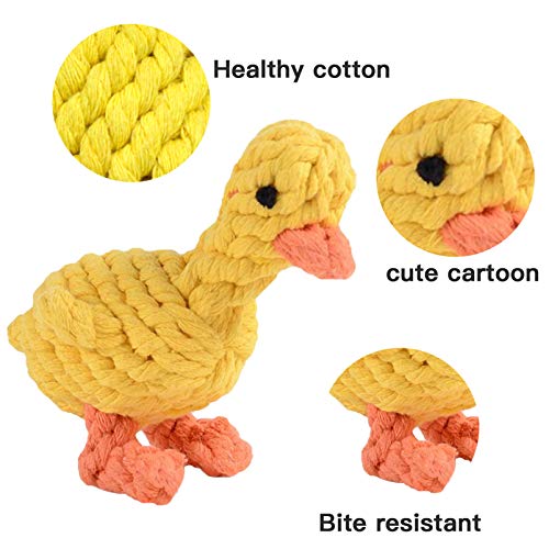 Baumwoll Hundeseile Set,Welpenspielzeug ,2 Stücke Hunde Spielzeug aus Seil,Hundespielzeug Kauspielzeug ,Seil Welpenspielzeug,h Vorteilhaft Hundes zur Zahnreinigung - Image 4