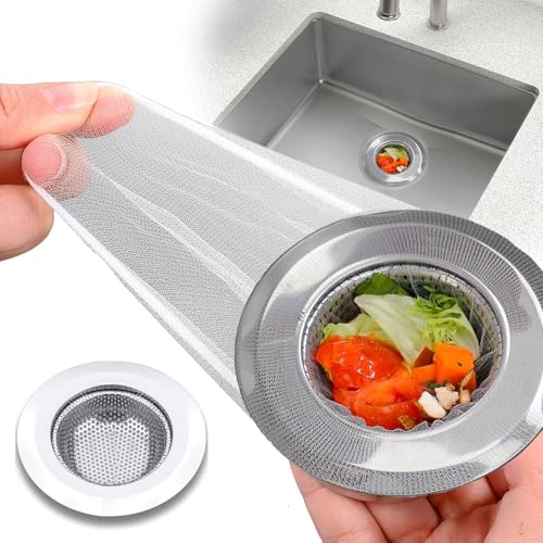 200 Pack Kitchen Sink Strainer Mesh Bags with 1 Pcs