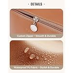 EACHY Travel Makeup Bag,Large Capacity Cosmetic Bags for Women,Waterproof Portable Pouch Open Flat Toiletry Bag Pattern Makeup Bag - Image 5