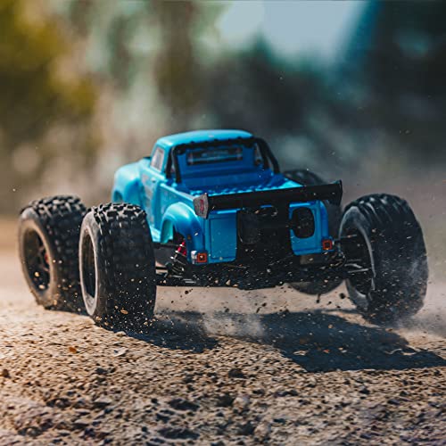 Image of ARRMA 1 /8 Notorious 6S V5 4WD BLX Stunt RC Truck with Spektrum Firma RTR (Transmitter and Receiver Included, Batteries and Charger Required), Blue, ARA8611V5T2
