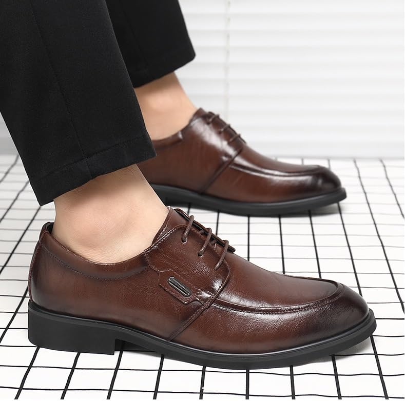 Classic Men's Dress Shoes Men Patent Leather Formal Business Oxford Shoes2