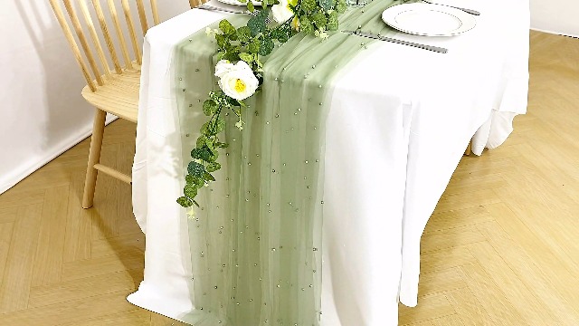 Amazon.com: Set of 6 Pearl Table Runner 29 x 120 Inch Dusty