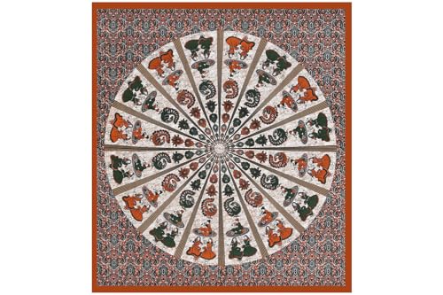 Image of Monique Bedsheet Set | 144 TC Cotton Bedsheet for Double Bed with 2 Pillow Cover