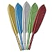 Maydahui 20 PCS Feather Rollerball Pen Artificial Wing Pens Creative Desktop Decoration Black Ink 5 Colors for Office School Teachers Students