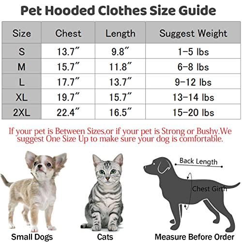 PETCARE Small Dog Hoodie Cat Sweater Yellow Warm Soft Fleece Sweatshirts with Pocket Fall Winter Puppy Sweaters Cat… - Image 3
