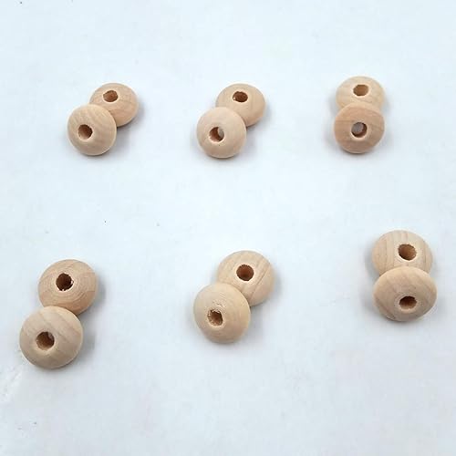 100pcs Natural Wood Abacus Beads 14mm8mm Geometric Double Cone Beads Modern Jewelry Necklace Supply DIY Beading Craft Accessories (Abacus Beads 100pcs)(abacus Beads 100pcs)