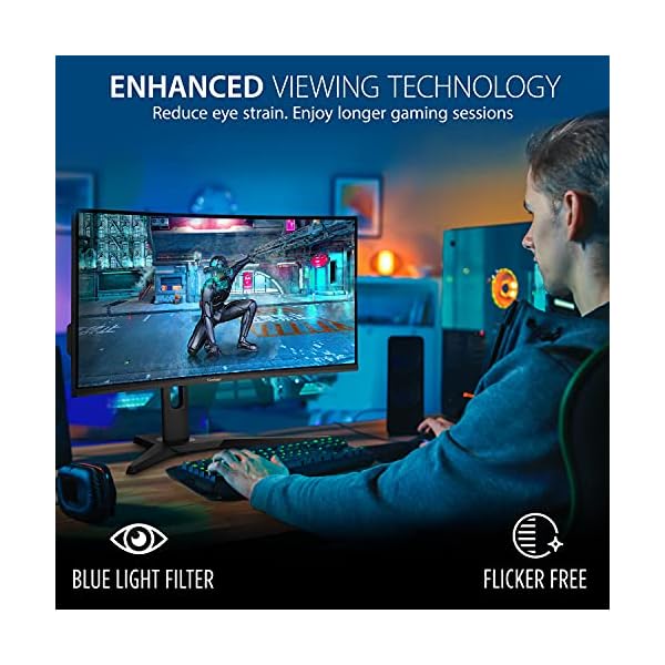 ViewSonic VX3218-2KPC Monitor VA 32" QHD, Curvo 1500R, 144hz, 1ms - Image 5