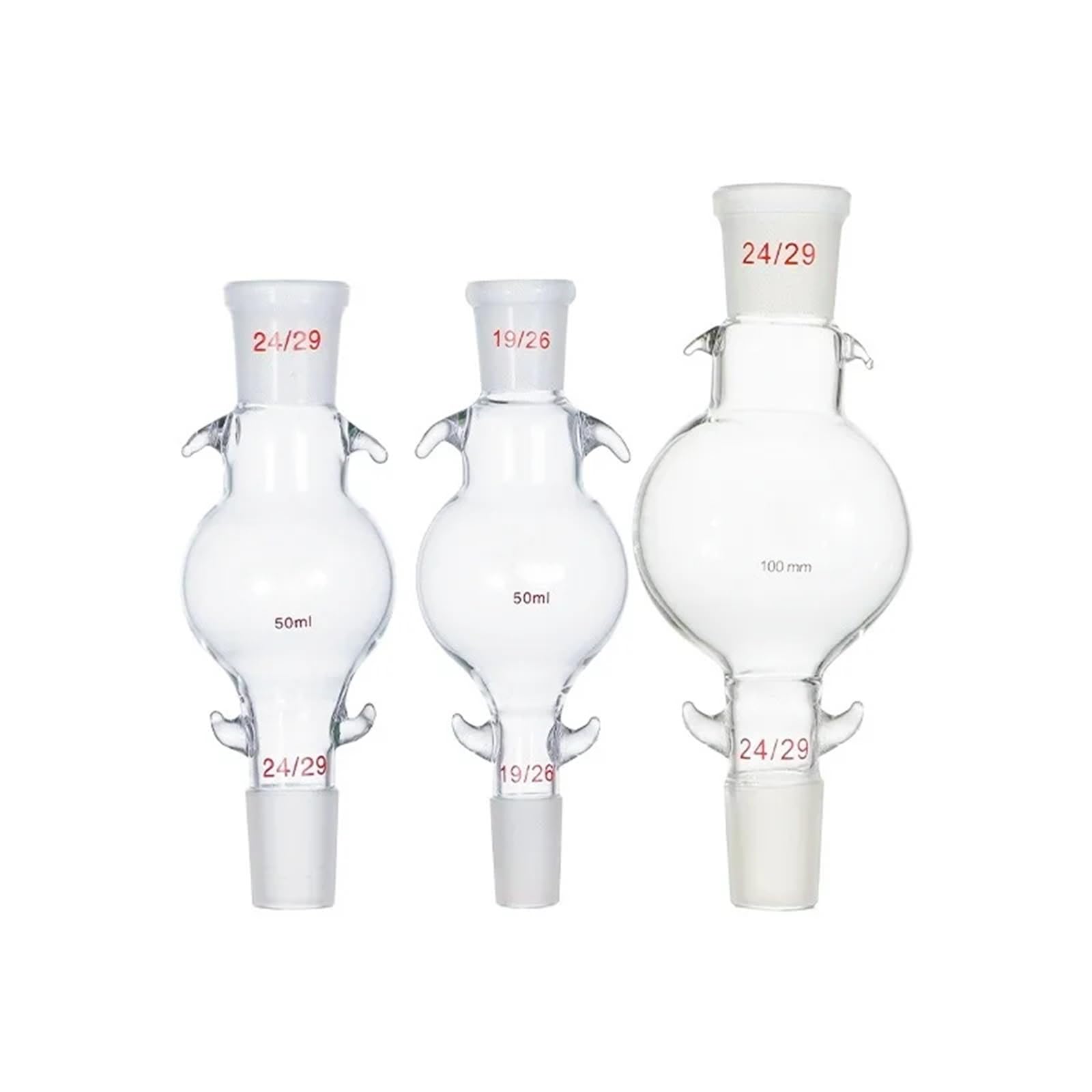 1 columna de cromatografía de vidrio con bolas de almacenamiento y bolas tampón for líquidos (material de laboratorio)(2000ml 24)