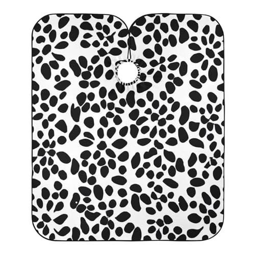 Hezely Floral Leopard Print Hair Dye Cape, Barber Cape for Adults,Waterproof Salon Cape,Waterproof Hairdressing Styling Hair Cutting, 65