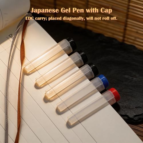 Bolígrafos gel japoneses con tapa, punto extra fino 0.35mm x12 miniatura 4