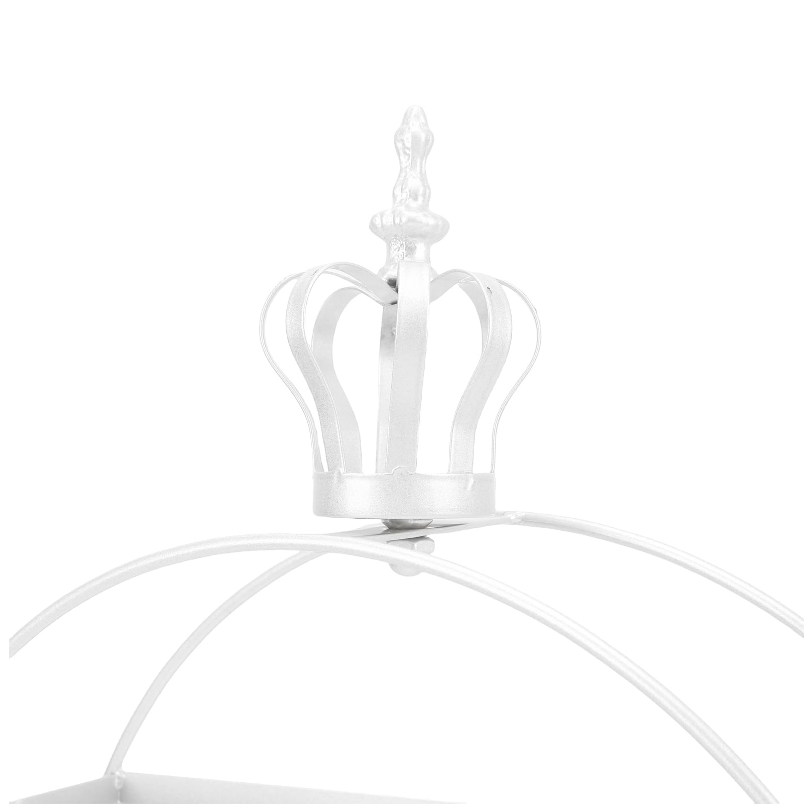 RiToEasysports Soporte de Exhibición para Magdalenas, Bandeja de Postre de Hierro Resistente de 3 Niveles para Fiestas, Bodas, Eventos, 13,78x3,94 Pulgadas (WHITE)