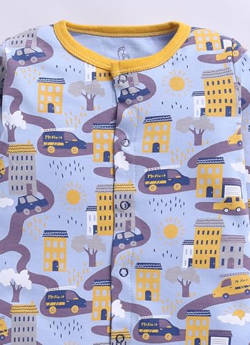 Image of BABYGO Baby Half Sleeve Rompers 100% Cotton for New Born Baby | Daily Suits for Baby Boys & Girls|0-3M| Infant Clothes| Pack of 1