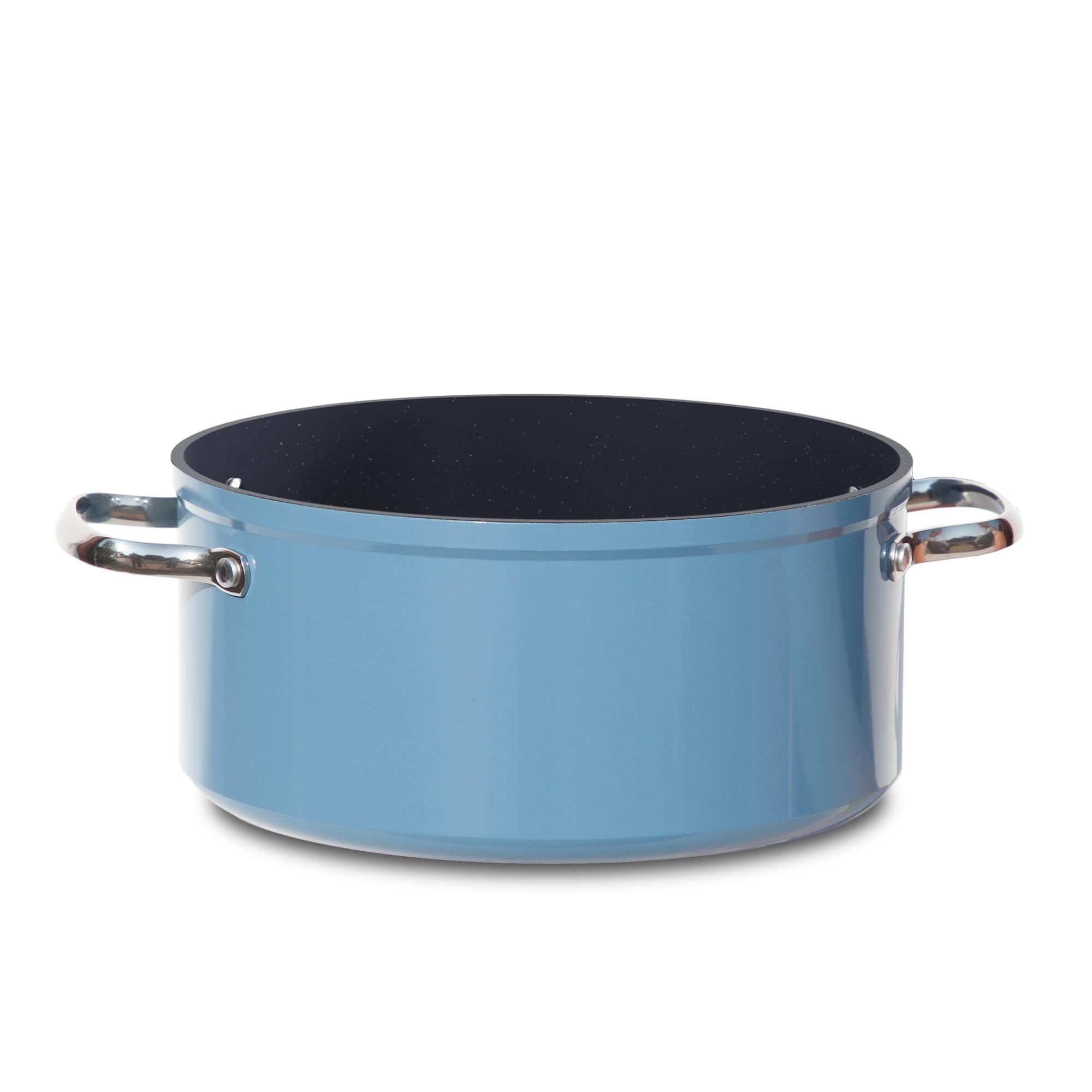Nuwave Healthy Duralon Blue Ceramic Nonstick 4,7L Stockpot in Cozy Blue, Diamond Infused Scratch-Resistant, PFAS Free, Dishwasher & Oven Safe, Induction Ready & Evenly Heats, Stay-Cool Handle