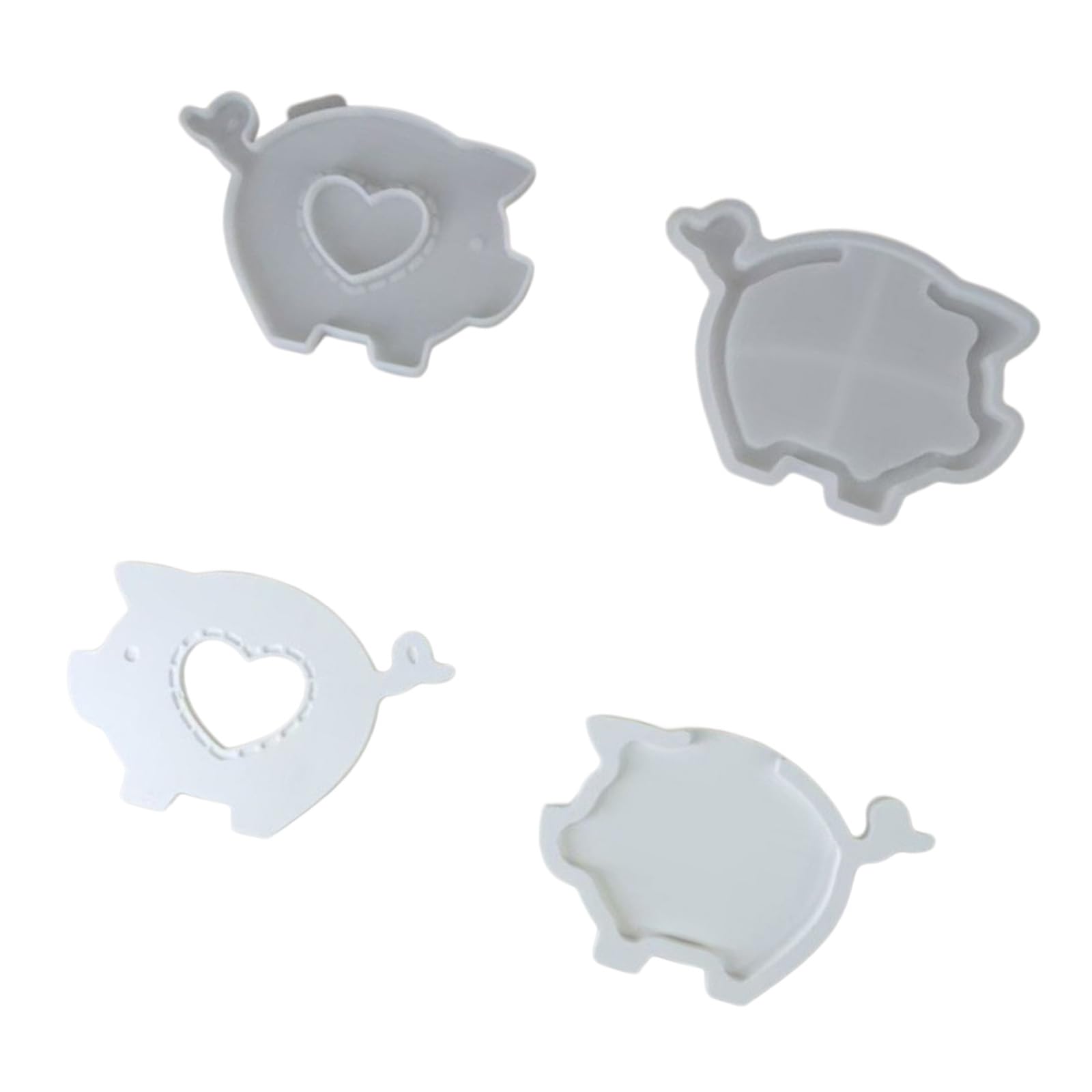 Nucelit Silicone Piggy Money Holder for Craft Plasters Casting and Home Decoration Projects Piggy Shape Concrete