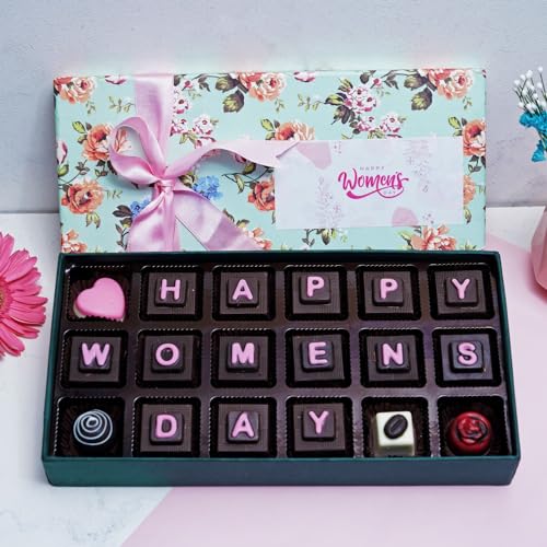 Image of Velvet Fine Chocolates Gift Hamper Floral wish 18 assorted chocolates