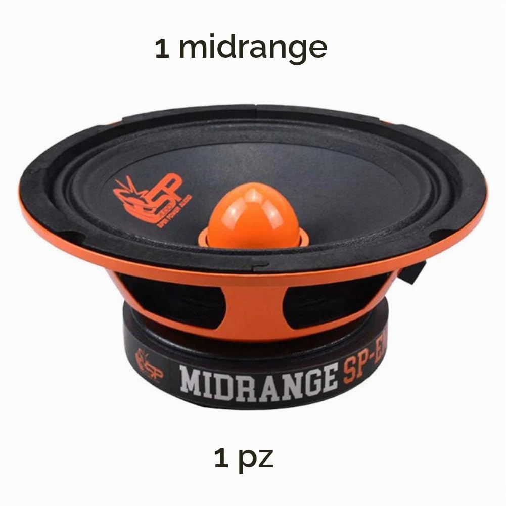 SP Audio 1 SP-EM6.5 midrange altoparlante diffusore da 16,5 cm 165 mm 6,5" di diametro, 100 watt rms 200 watt max, impedenza 4 ohm, sensibilità 95 db spl, 1 pezzo