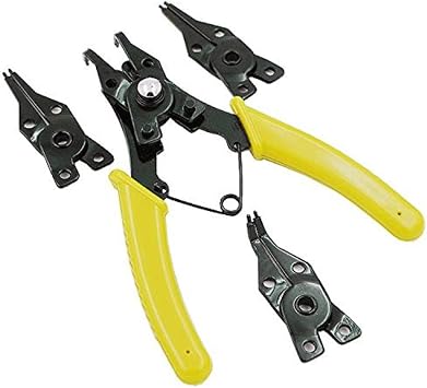 Retaining Ring Pliers 4 IN 1 Multifunctional Auto-lock Snap Ring Pliers Internal External Ring Remover Retaining Circli