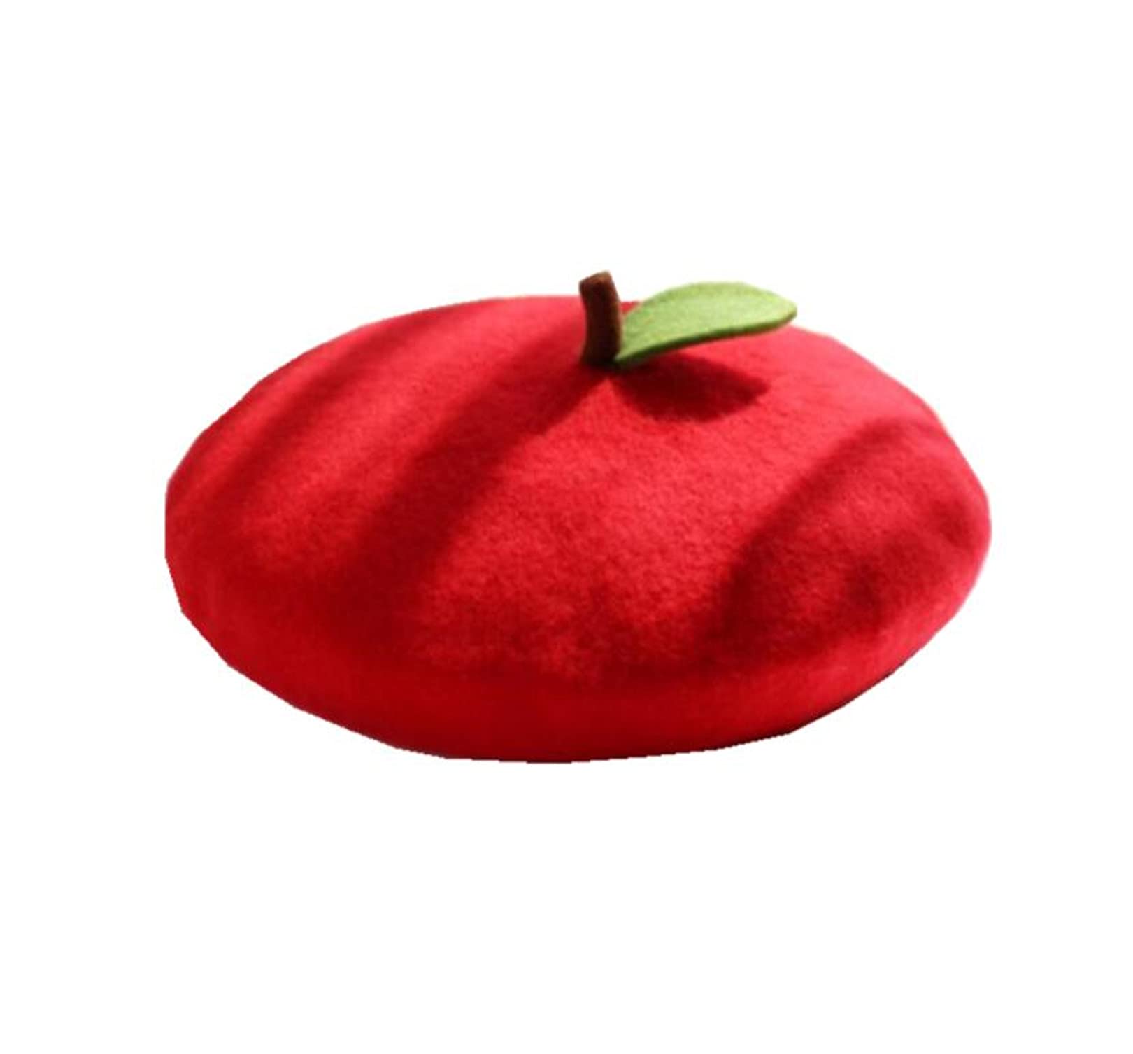 3976 Japan Fruits Orange Peach Beret Cute Lolita Girl Hat Painter Cap Kmiunty Women Cute Fruit Beret Girl Fruit Hat Wool Cap with  main image 3