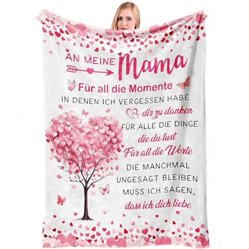 PRSTENLY Geschenke für Mama Mama Geschenk Geschenk Mamas Geburtstag Muttertagsgeschenk Geschenk Mutter Weihnachtszeit Geburtstag Romantische Flanell Decke für Mamas von Sohn Tochter