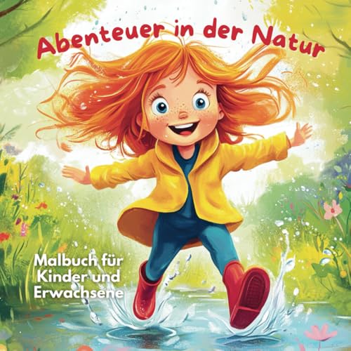 Abenteuer in der Natur – Malbuch für Mädchen: 50 zauberhafte