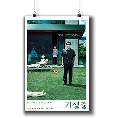 Pentagonwork Parasite 기생충 Korean Movie Poster 11.7x16.5 A3 Prints w/Stickers 2019 Film, Song Kang-ho Lee Sun-kyun, 1231-001 Cover