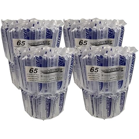 260 count 4x8 airDEFENDER air pillows 32 gallon 4.26 cubic feet void fill cushioning shipping packing package Cover