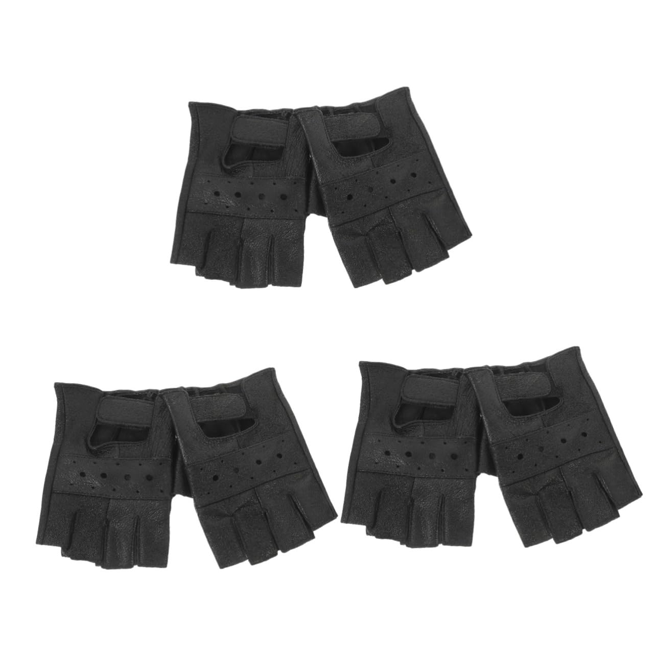 Toddmomy 3 Pares Guantes de Gimnasio para Hombres Guantes de Entrenamiento de Dedo Transpirables y Cómodos para Fitness para Levantamiento Actividades