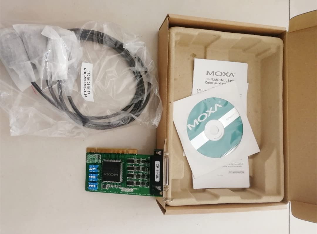 CP-114UL丨1pcs 100% New Moxa Four Serial Port Card CP-114UL/DB9M RS-232/422/485