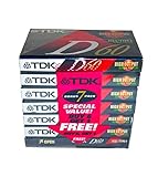 dat kassetten überspielen 30-Tage Geld-zurück-Garantie TDK D60 Slimline ecocase Hohe Ausgangsleistung Hohe Präzision Kassette Mechanismus blanko Kassetten – 7 Pack