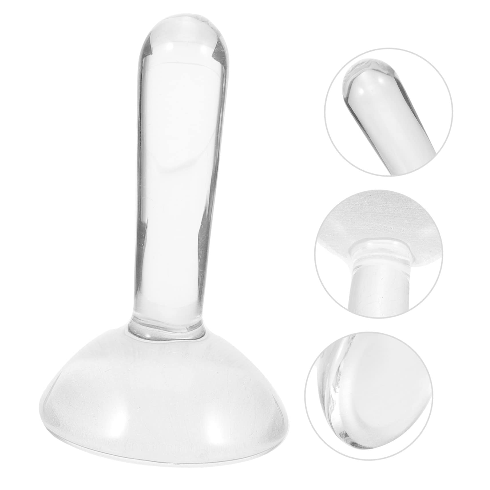 LALAFINA Mortero para Moler Pintura al Óleo y Acuarela Varilla Mezcladora de Vidrio Ergonómica