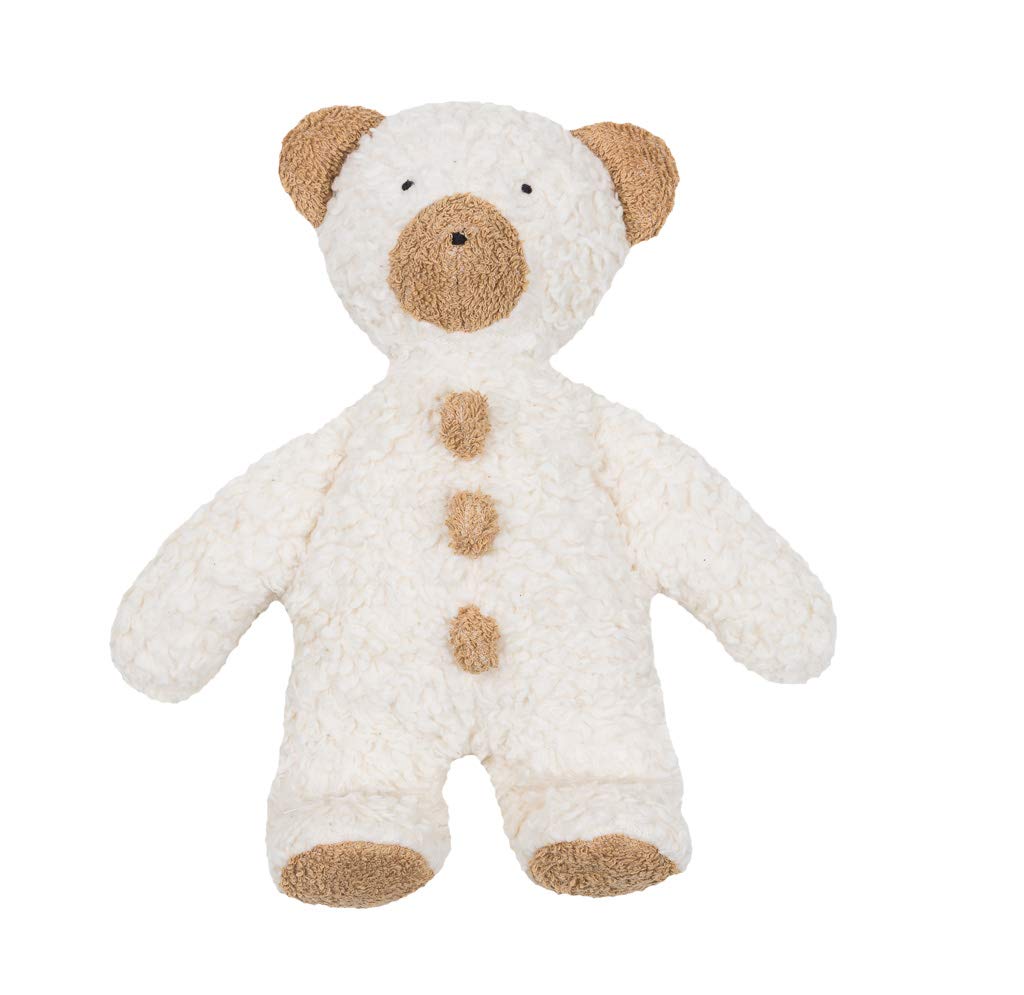 Efie Bio Kuscheltier Teddy Knöpfchen – handgemachtes Stofftier aus Bio-Baumwolle (KBA), GOTS-Zertifiziert & waschbar, 100 % Made in Germany