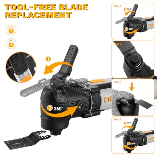 DEKOPRO Oscillating Multitool Kit