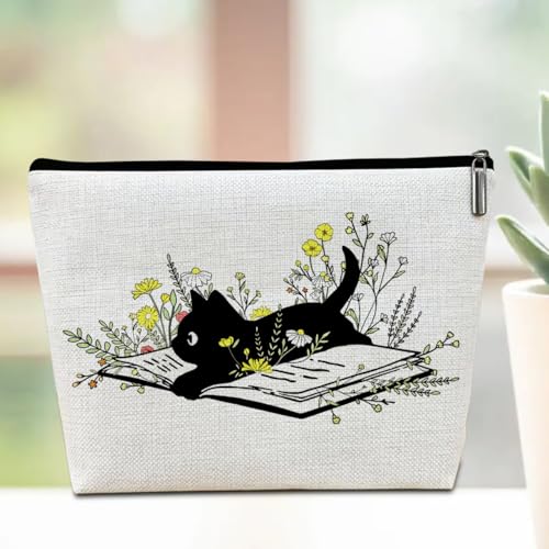 Cat Makeup Bag Travel Pouch,Cute Cats Stuff Cosmetic Travel Makeup Pouch Toiletry Bag, Cat Themed Gifts for Women -5