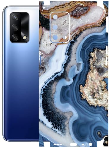Image of AtOdds - Full Body Back Screen Guard Protector Film - Lamination Wrap Skin Sticker Compatible with Oppo F19 | Scratchproof Matte Finish (Floor Marble)