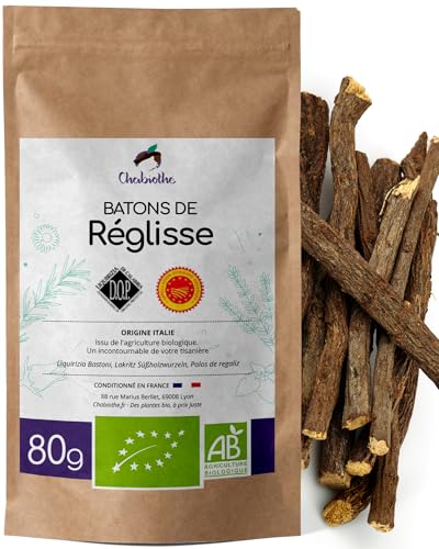 Palos de regaliz BIO 80g - 10 palos mínimo - Italia