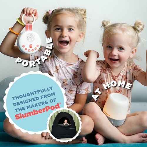 SlumberPod SlumberCalm 2-in-1 Sound Machine with Light for Kids | Baby Sleep Soother | White Noise Machine Baby | Nature Sounds | 8 Night Light Colors | Sound Machine | Rechargeable - Image 8