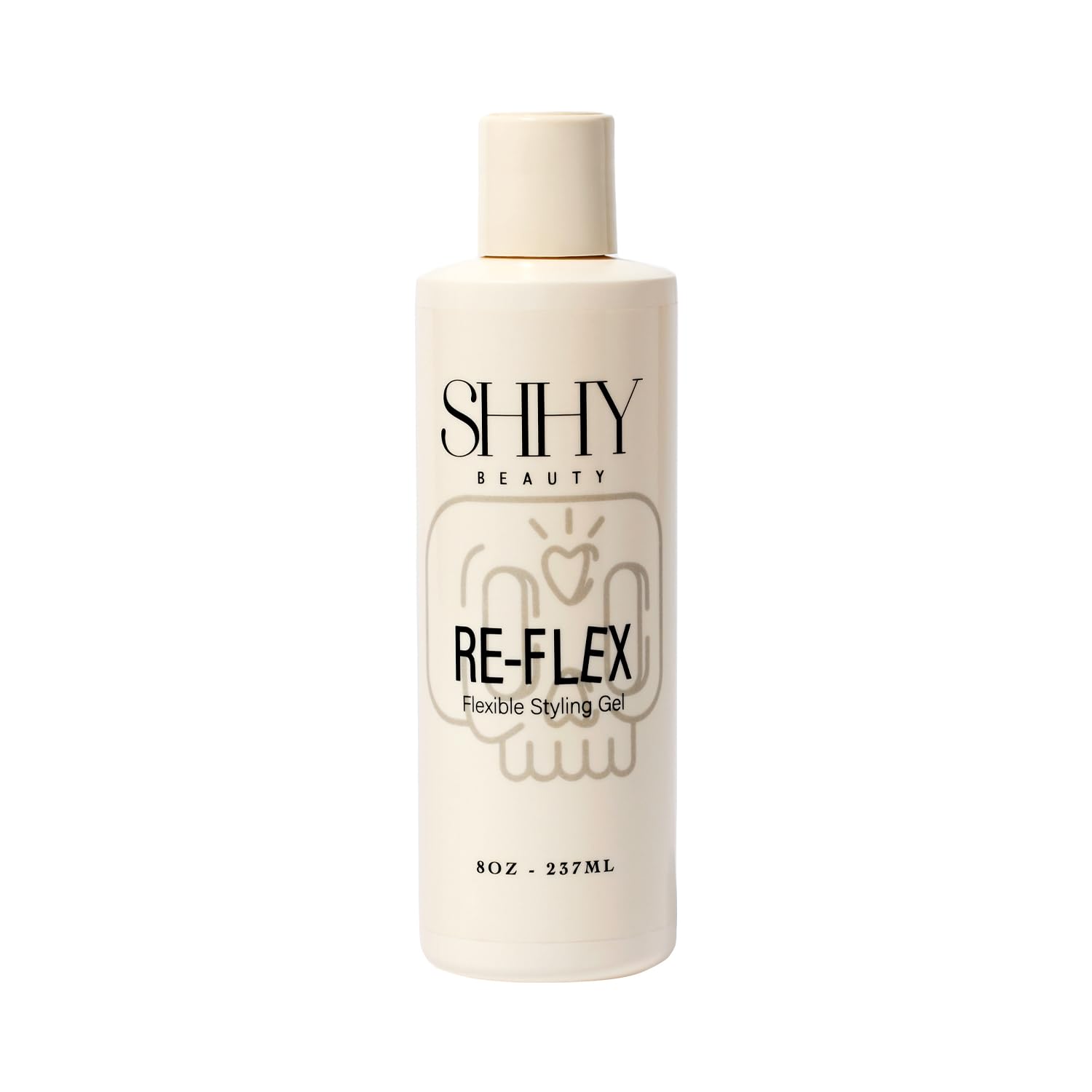 Shyy Beauty RE-FLEX Curl Styling Gel, Lightweight VEGAN Hair Styling Gel with Safflower Seed Oil, Castor Oil, and Flax Seed Oil, Natural Hold, Frizz Control, and Hydration Gel for High Curl