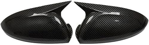 EdNey Auto Rear View Mirror Shell Cap Housing Wing Door Side Mirror Cover Compatible with Monza 2019 2020 2021 2022 (Color Carbon Fiber Pattern)