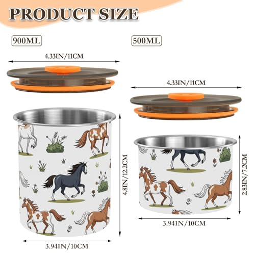 Envase hermético para café acero inoxidable 900 ml miniatura 2