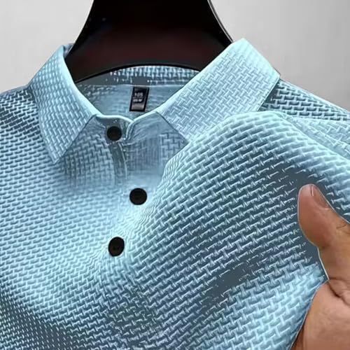 Camiseta Polo RTTUIOP para Hombre Manga Corta Casual Texturizada de Secado Rápido miniatura 5