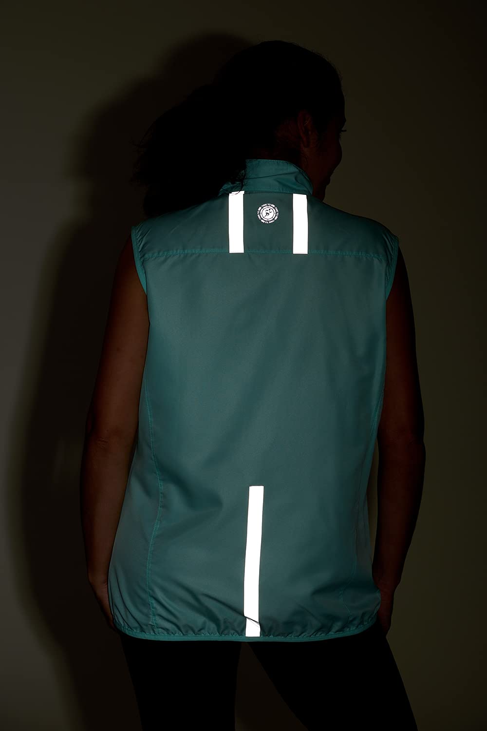 Time To Run Gilet Veste de Course a Pied Sans Manche Pour Femme Avec Poches - Légère Coupe-Vent Respirant - Idéal Pour Le Jogging - de