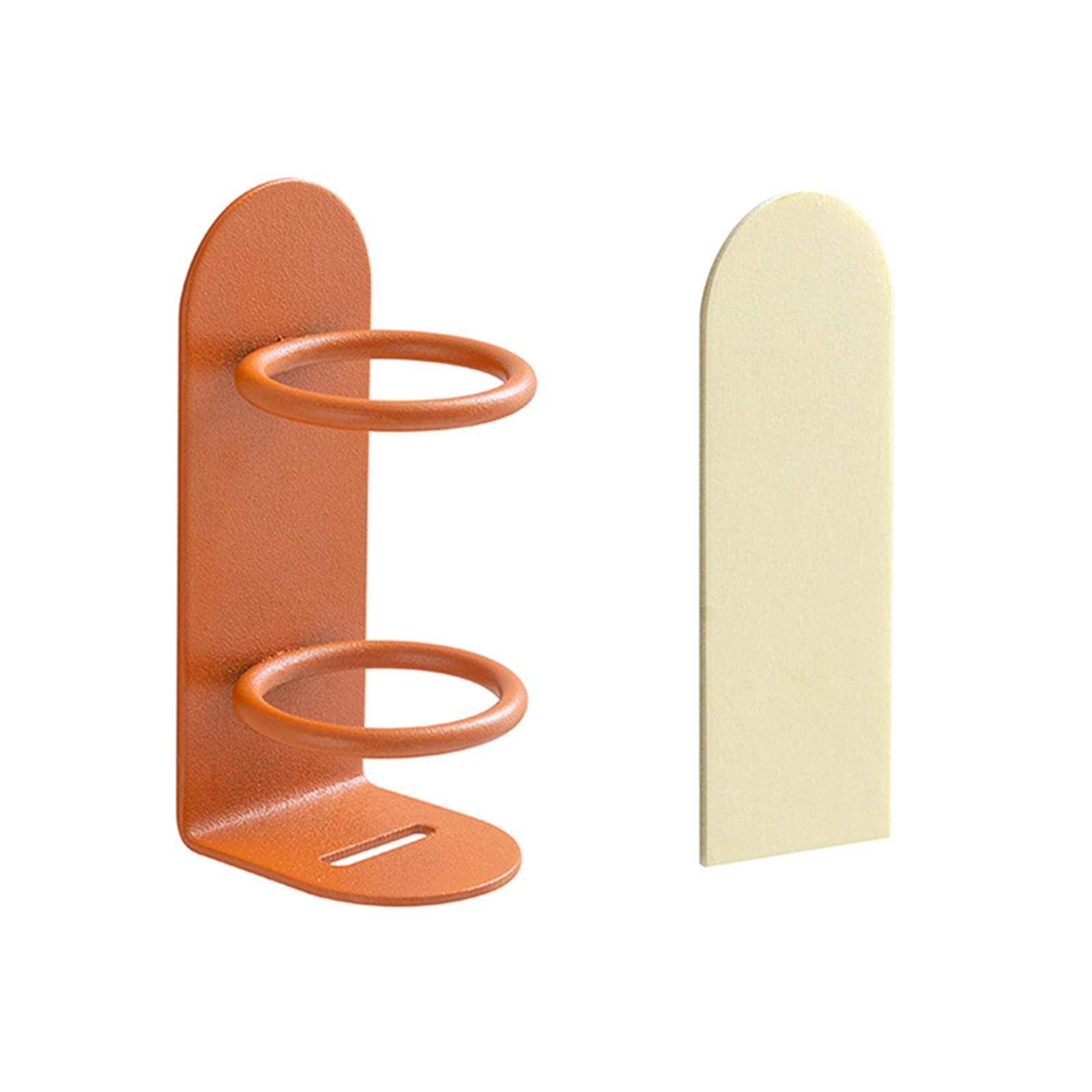 JINGYAN Toothbrush Holders Wall Mounted Toothbrush Holder Electric Storage Rack Bathroom Accessories Free Punching Seamless Box(Orange)