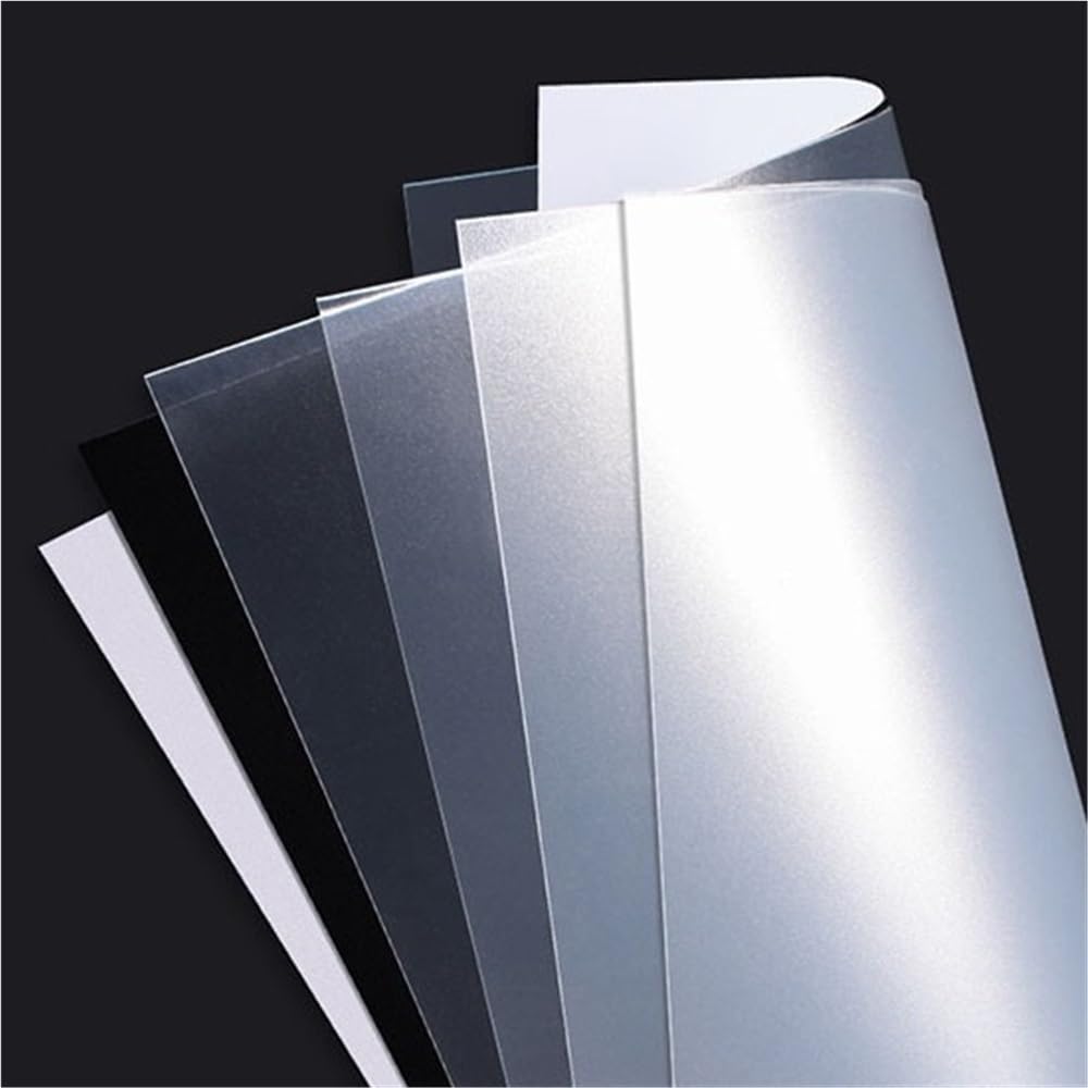 5 szt. Matowych, półprzezroczystych arkuszy plastikowych wielokrotnego użytku PP 100x200mm 210x297mm 0,3-2mm(210x297x1.5mm)